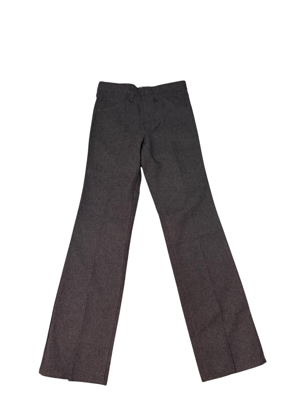 Vintage 90s Wrangler Dress Pants Mens 28x31 Brown Tweed Flare Leg Fit